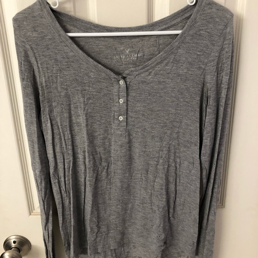 grey long sleeve